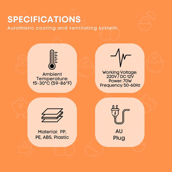 Automatic 8 / 18 Egg Incubator Electrical Turning Chicken Quail Duck Hatching Incubators