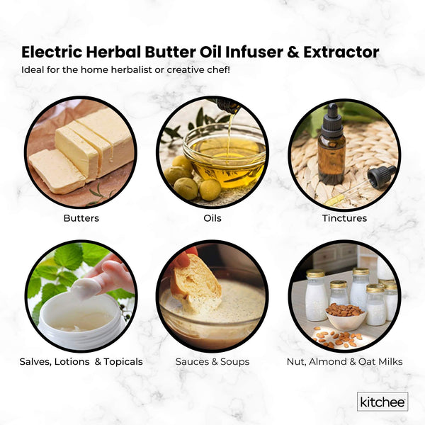 Kitchee Electric Butter Oil Herbal Infuser Decarboxylator Appliance For Kitchen Butter Dishes
