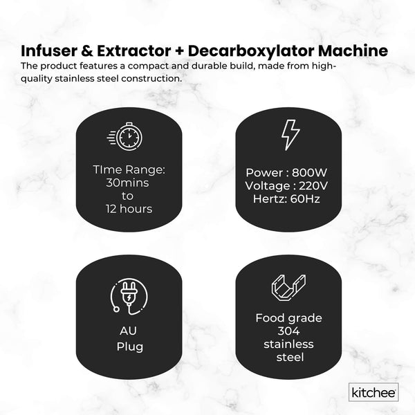 Kitchee Electric Butter Oil Herbal Infuser Decarboxylator Appliance For Kitchen Butter Dishes