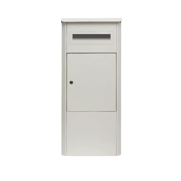 Parcel Delivery Drop Box Mailbox Secure Home Package Locker 38X38x90cm White Letterboxes