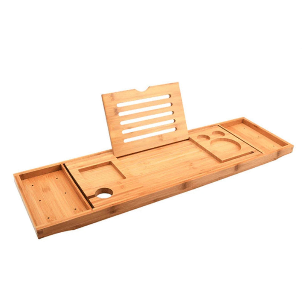 Bamboo Bath Tray Caddy Adjustable Furniture For Home And Garden Shower Trays Shower Trays & Bases