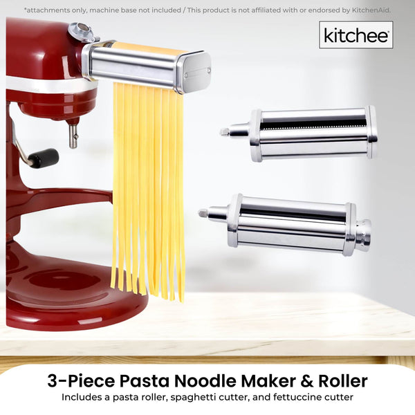 Kitchee Pasta Noodle Maker Roller Cutter Attachments Compatible With Kitchenaid Mixer Pasta Makers Moulds & Presses