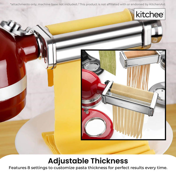 Kitchee Pasta Noodle Maker Roller Cutter Attachments Compatible With Kitchenaid Mixer Pasta Makers Moulds & Presses