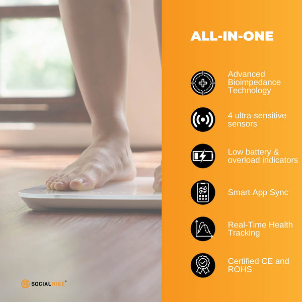 Bluetooth Smart Body Fat Bathroom Scale White Digital Bmi Usb Recharge With App Bathroom Scales