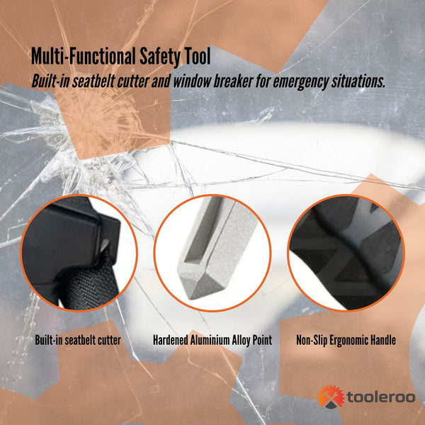 Tooleroo Car Cane Handle 3 In 1 Handy Grip Lightweight Portable Mobility Handles & Rails