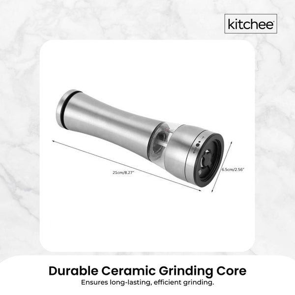 Stainless Steel Salt Pepper Spice Grinder Mill Adjustable Coarseness Salt & Pepper