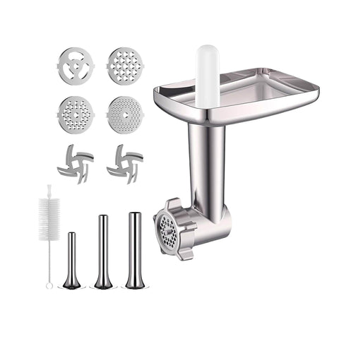 Kitchee Meat Food Grinder Sausage Attachment Compatible With Kitchenaid Mixers Food Processors
