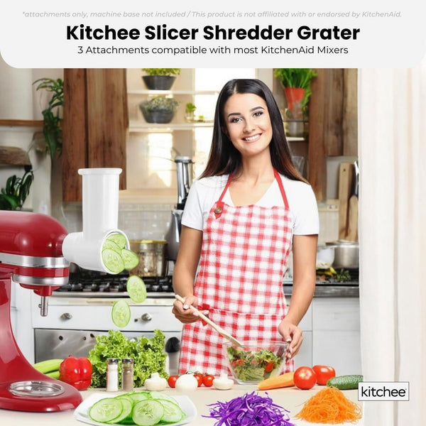 Kitchee Slicer Shredder Grater Attachments For Kitchenaid Mixer Appliances Peelers & Slicers