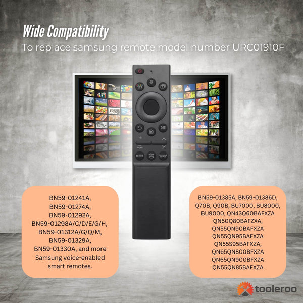 Tooleroo Smart Tv Remote Control Replacement For Samsung Voice Bn59 01357F Remote Controls