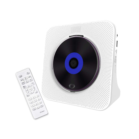 Tooleroo Usb Rechargeable Desktop Cd Player Speaker Bluetooth Portable White Audio Docks & Mini Speakers