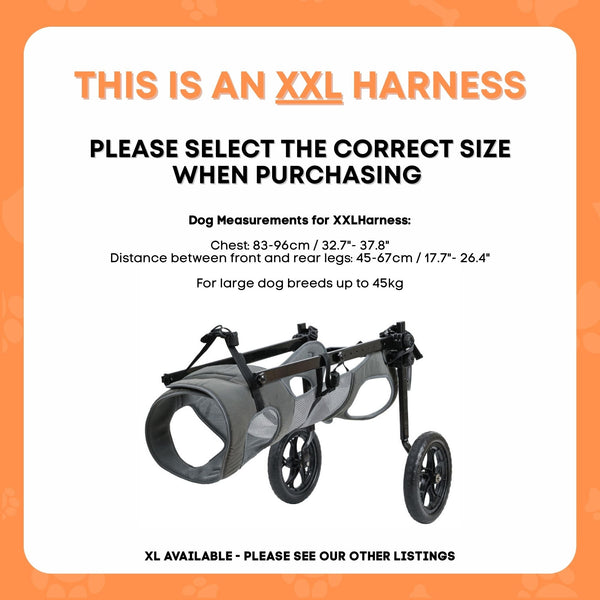 Rooster Farms Large Dog Wheelchair Xxl Harness Adjustable Back Leg Aid Harnesses