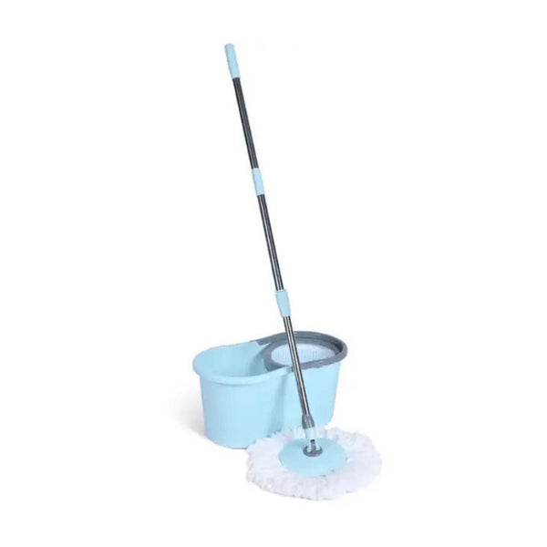 Kitchee Spin Mop & Bucket Set Microfibre Pad Telescopic Handle 10L Capacity Mops Brooms & Scrubbers