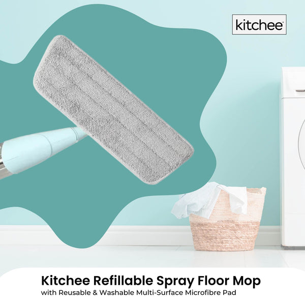 Kitchee Replacement Microfibre Mop Pad For Reusable Spray Floor Mop Pads