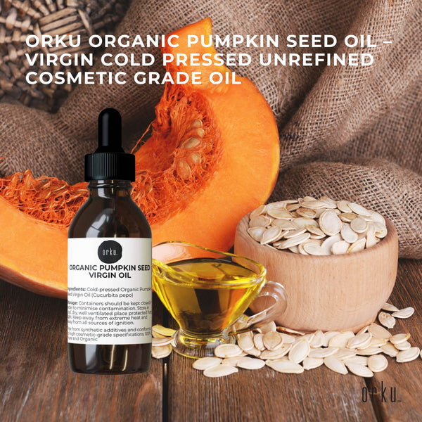 Orku Organic Pumpkin Seed Oil Virgin Cold Pressed Unrefined Massage 25Ml Massage Oils & Lotions