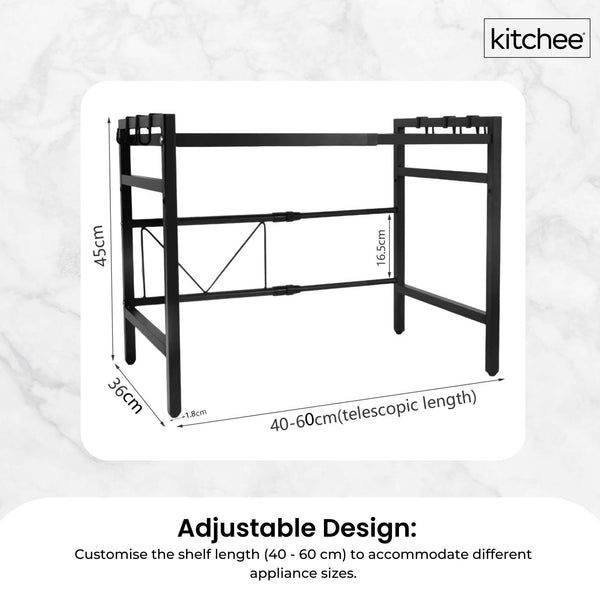 Kitchee Microwave Single Shelf Expanding Storage Rack Kitchen Organiser Stand Other Kitchen Storage