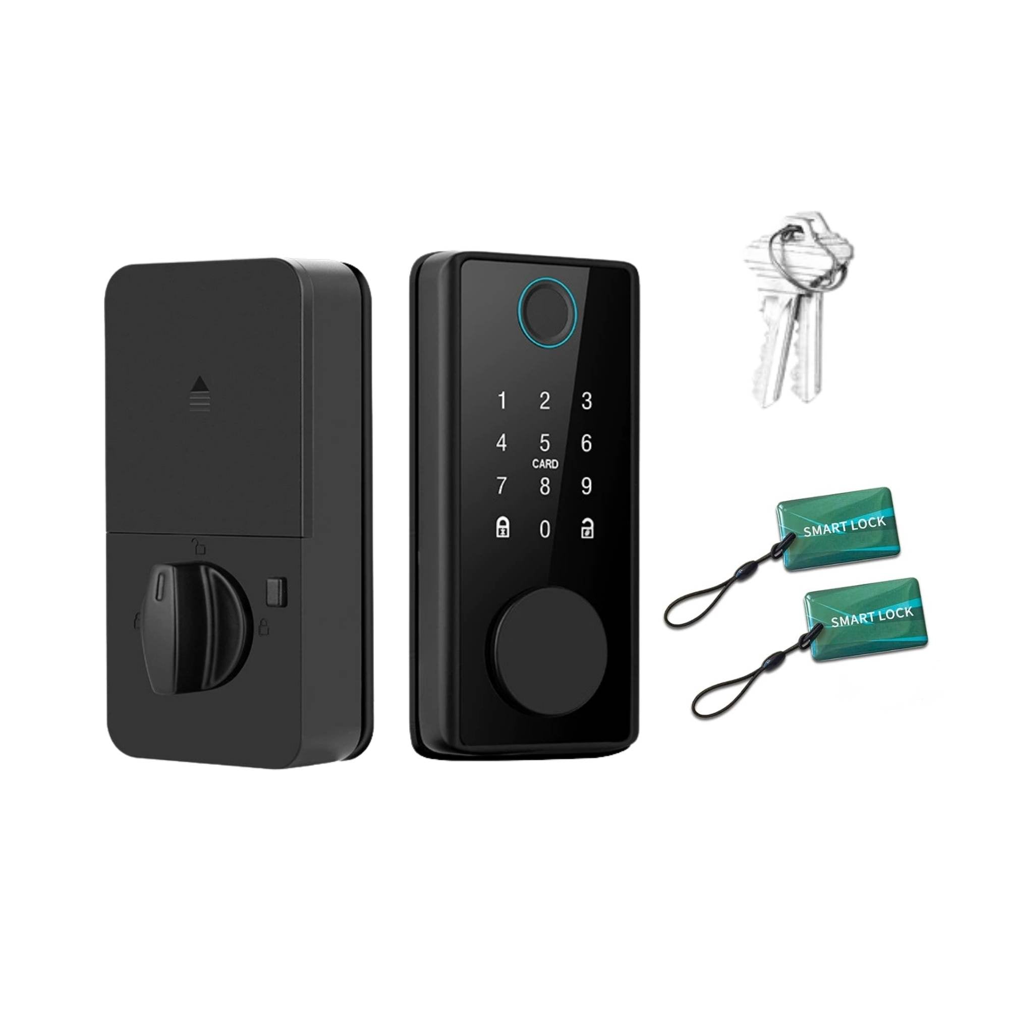 Tooleroo Digital Smart Door Lock Keypad 5 In 1 Home Entry Security System Smart Door Locks