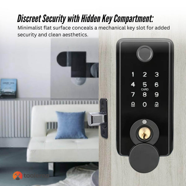 Tooleroo Digital Smart Door Lock Keypad 5 In 1 Home Entry Security System Smart Door Locks