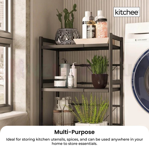 Kitchee Microwave Double Shelf Expanding Storage Rack Kitchen Organiser Stand Other Kitchen Storage