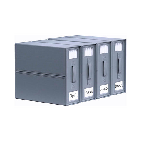 4X Kitchee Foldable Bed Sheet Storage Box – Linen & Closet Organiser Grey Storage Boxes