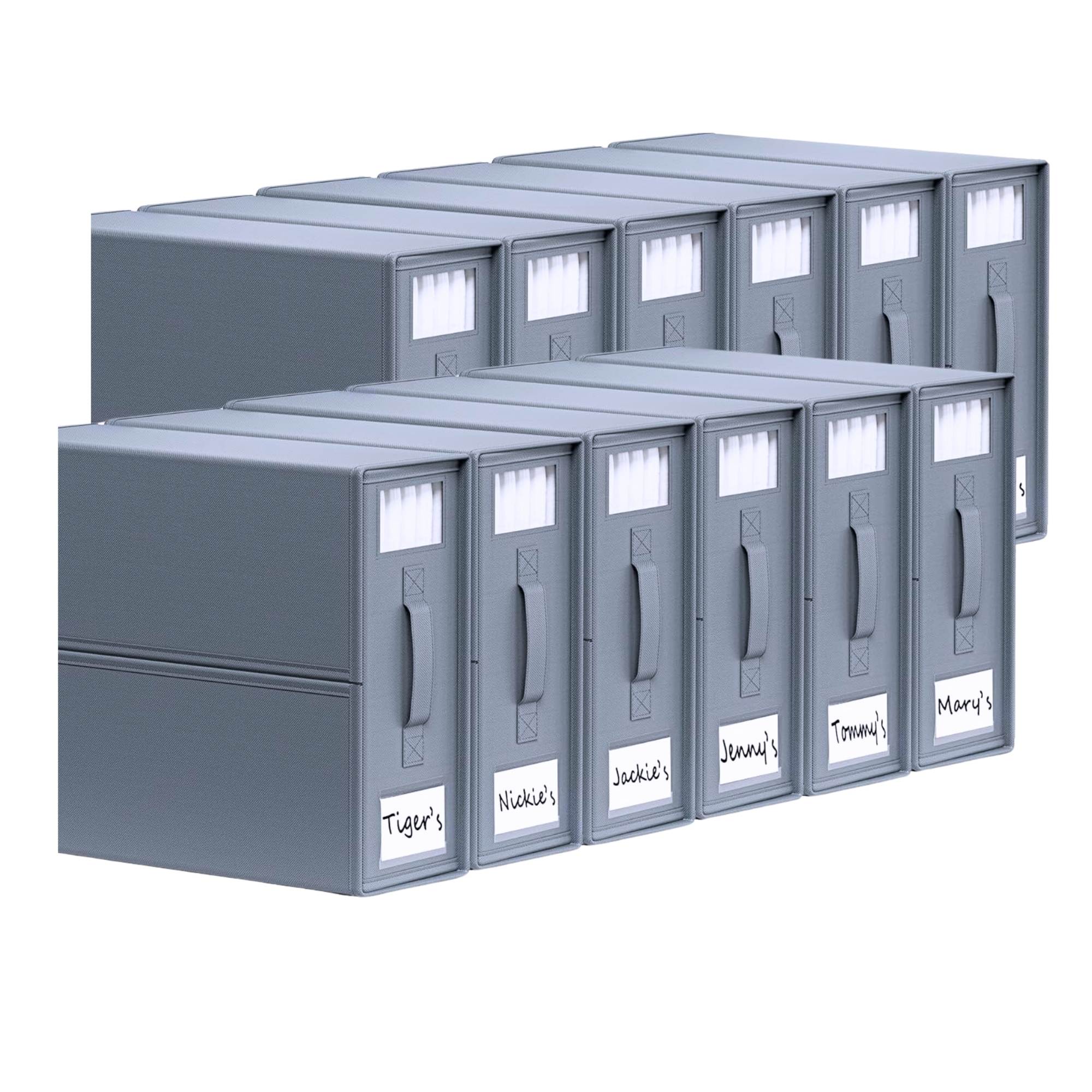 10X Kitchee Foldable Bed Sheet Storage Box – Linen & Closet Organiser Grey Storage Boxes