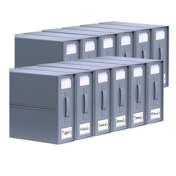 10X Kitchee Foldable Bed Sheet Storage Box – Linen & Closet Organiser Grey Storage Boxes