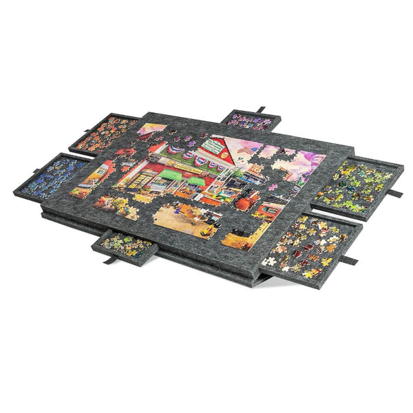 Social Hike Puzzle Felt Board 1000Pcs Folding Portable Stand Cover And Drawers Puzzles