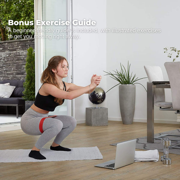 Social Hike Resistance Bands 5 Pack – Anti Slip Latex Workout Loops 2.3–18.1Kg Resistance Trainers