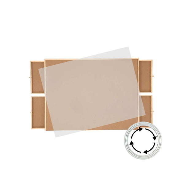 Social Hike 1000Pcs Puzzle Board 4 Drawer With Cover Wooden Rotating Tabletop Puzzles