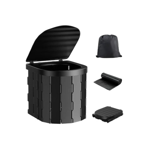 Social Hike Portable Folding Camping Toilet Outdoor Lightweight Compact Potty Portable Toilets & Accessories