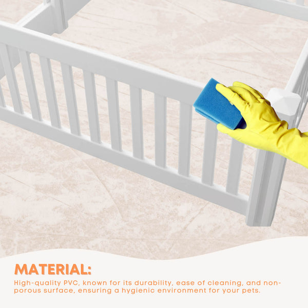 Rooster Farms Pvc Dog Play Pen Extension For Whelping Box 95Cm X 48Cm Fences & Pens