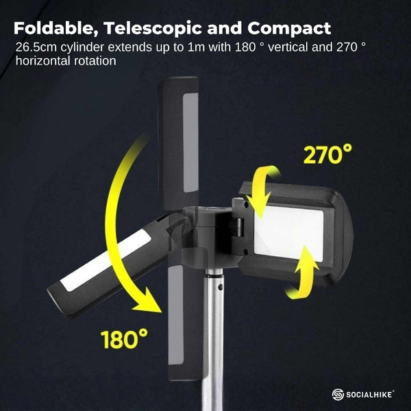 Social Hike Rechargeable Telescopic Camping Light Outdoor Led 20W Lantern Lanterns