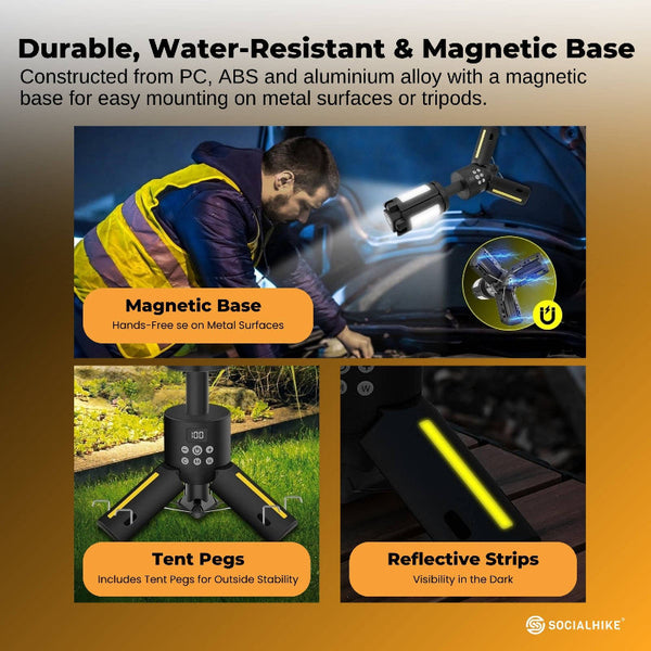 Social Hike Rechargeable Telescopic Camping Light Outdoor Led 20W Lantern Lanterns