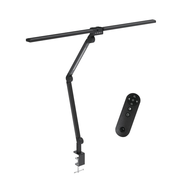 Kitchee Tri Fold Led Desk Lamp With Clamp Swinging Arm Eye Care Dimmable Light Lamps