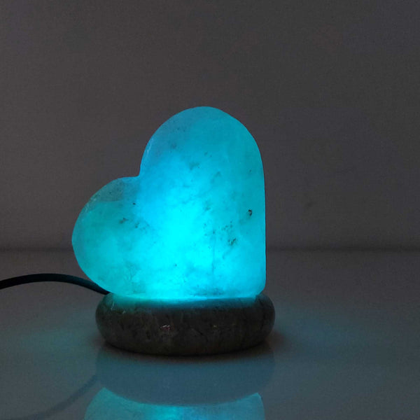 Orku Usb Colour Changing Salt Himalayan Lamp Heart Love Shape Pink Rock Led Light Lamps