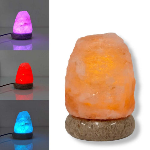 Orku Usb Colour Changing Salt Himalayan Lamp Natural Shape Pink Rock Led Light Lamps