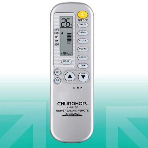 Chunghop Air Conditioner Ac Remote Control Silver For Kt02_D001 Kt02_D002 Mcquay Sacon Remote Controls