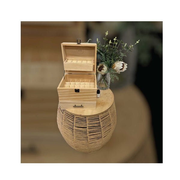Orku 59 Slots Essential Oils Storage Box Wooden 3 Tier Bottle Holder Storage Boxes