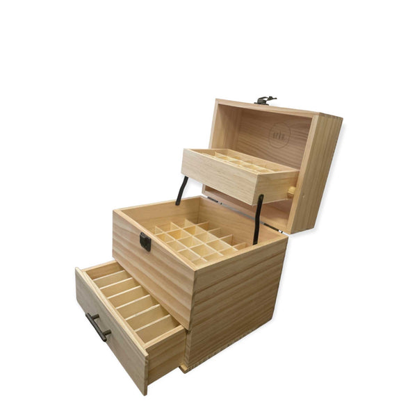 Orku 59 Slots Essential Oils Storage Box Wooden 3 Tier Bottle Holder Storage Boxes