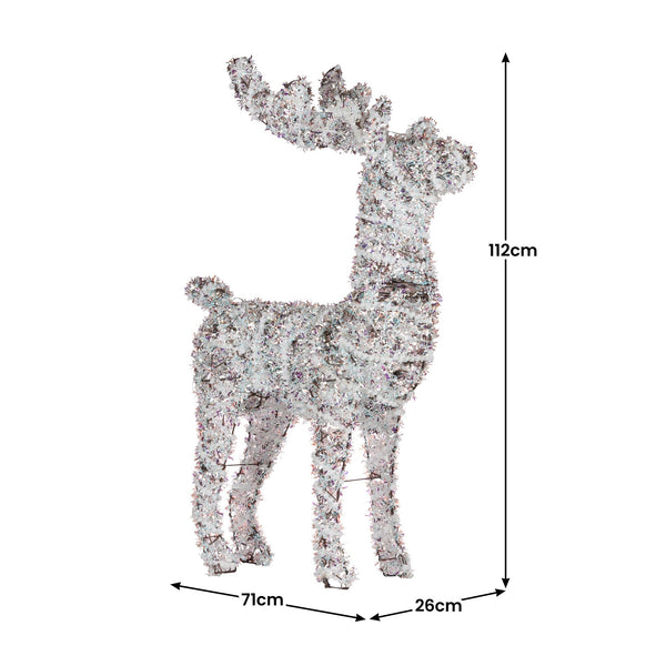 Christabelle 112Cm Animated Reindeer Christmas Led Lights Indoor Outdoor Yard Statue Decoration Ornaments & Statues