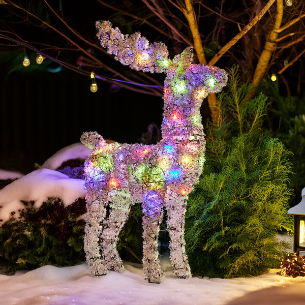 Christabelle 112Cm Animated Reindeer Christmas Led Lights Indoor Outdoor Yard Statue Decoration Ornaments & Statues