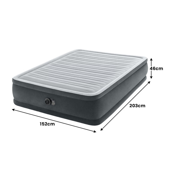 Intex Dura Beam Deluxe Queen Comfort Plush Elevated Air Mattress Mattresses