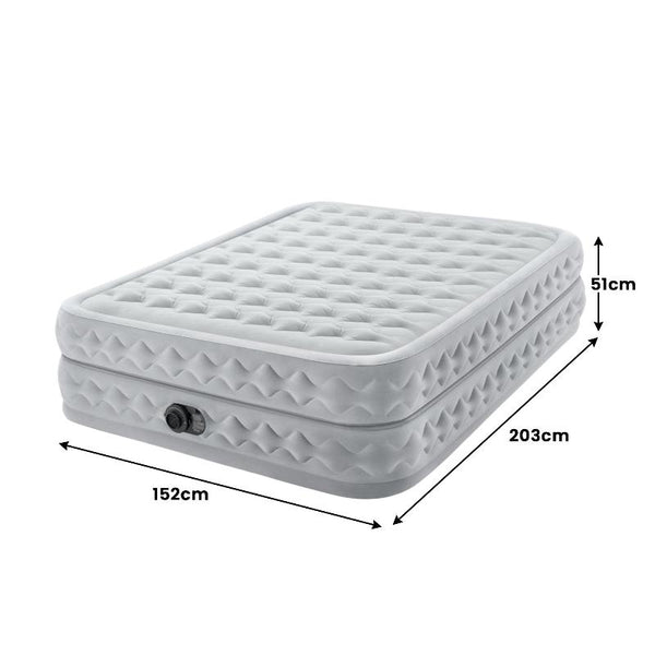 Intex Dura Beam Deluxe Supreme Air Flow Mattress Queen Mattresses