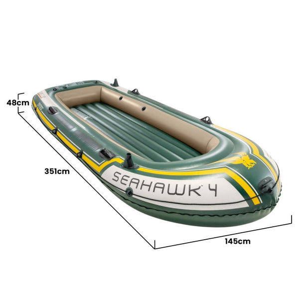 Intex Seahawk 4 Inflatable Boat Set Person Inflatables