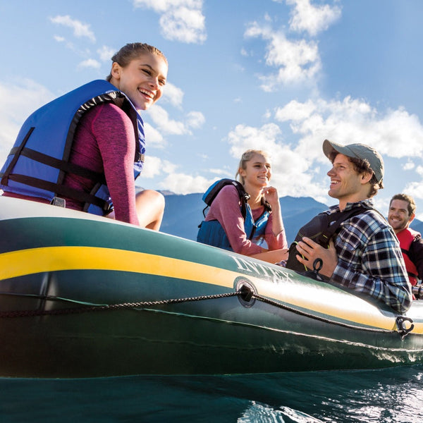 Intex Seahawk 4 Inflatable Boat Set Person Inflatables
