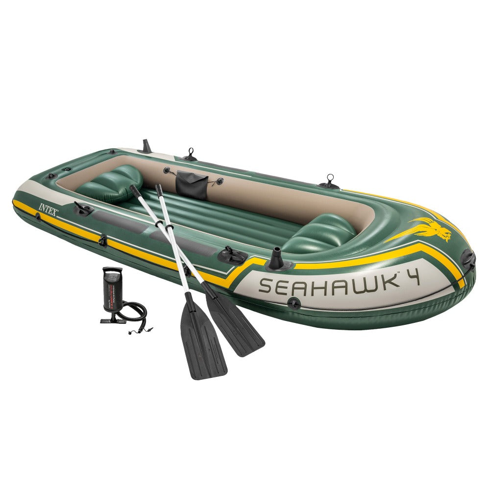 Intex Seahawk 4 Inflatable Boat Set Person Inflatables
