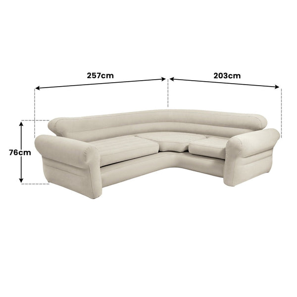 Intex Corner Sofa Inflatable Couch L Shaped Bean Bags & Inflatables