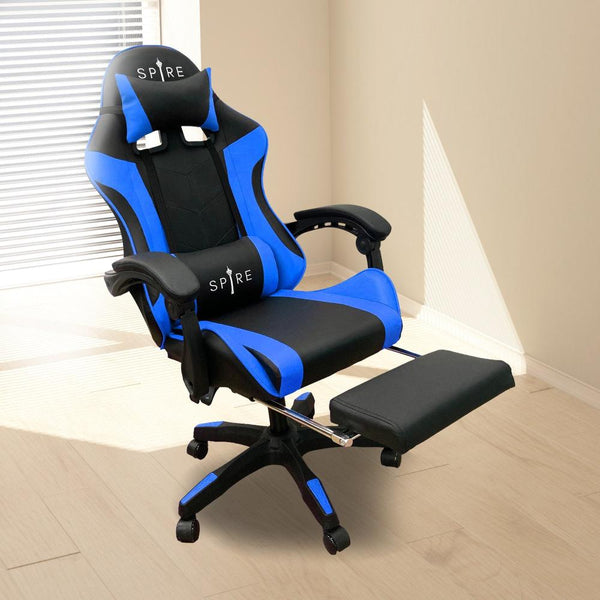 Intex Spire Zinc Blue And Black Adjustable Gaming/Office Chair Office Chairs