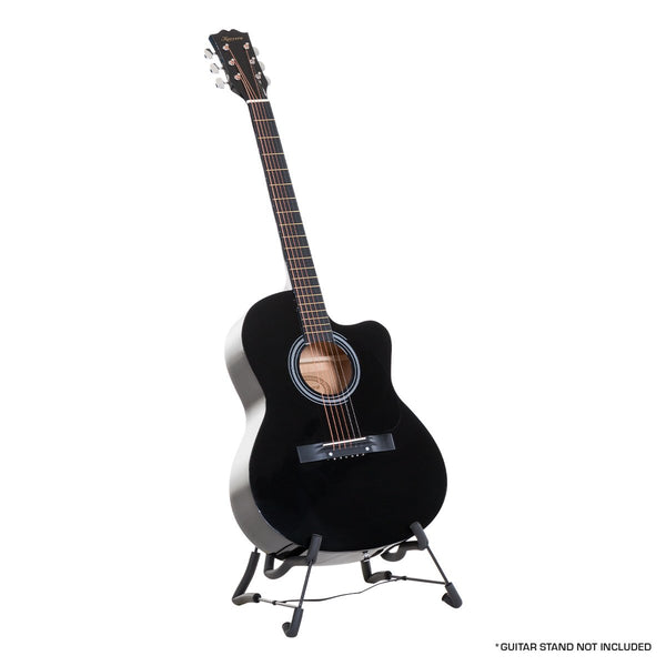 Acoustic Cutaway 40In Guitar Musical Instrument Black Acoustic Guitars