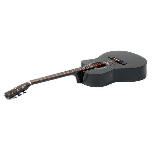 Acoustic Cutaway 40In Guitar Musical Instrument Black Acoustic Guitars
