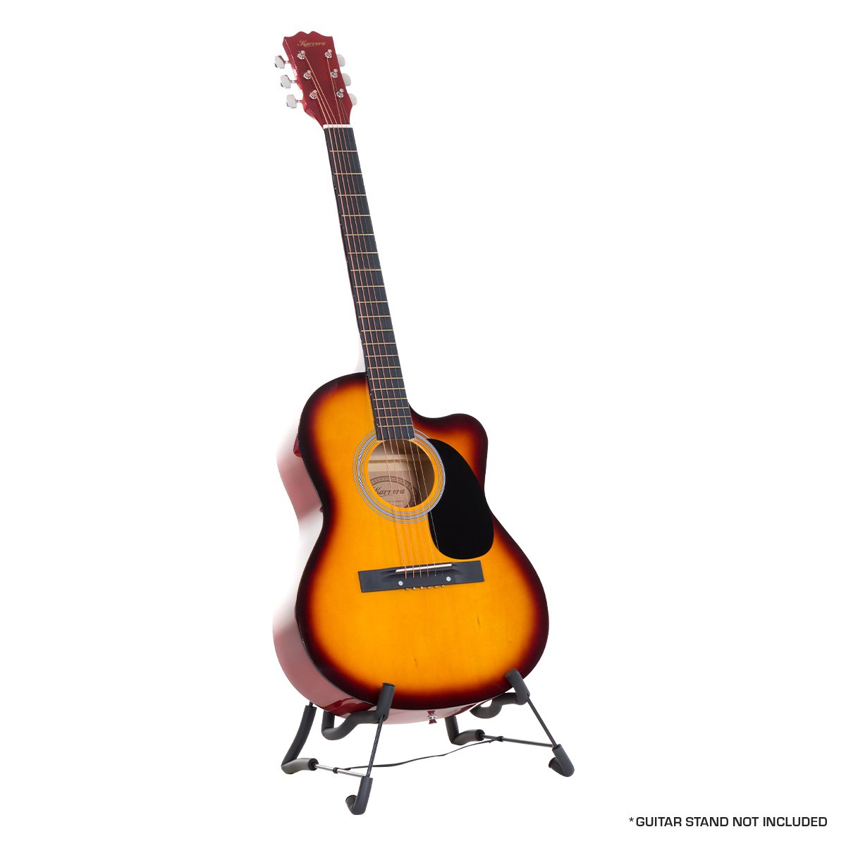 40In Acoustic Cutaway Guitar Musical Instrument Sunburst Acoustic Guitars
